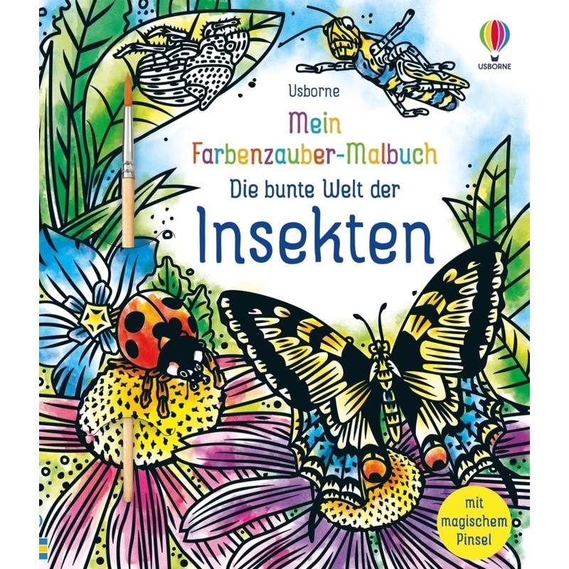 Meine Farbenzauber-Malbücher / Mein Farbenzauber-Malbuch: Die bunte Welt der Insekten von Usborne Verlag