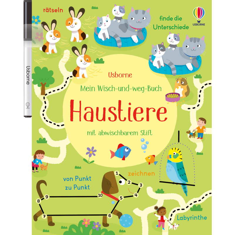 Mein Wisch-und-weg-Buch: Haustiere von Usborne Verlag