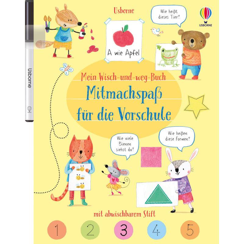 Mein Wisch-und-weg-Buch: Mitmachspaß für die Vorschule von Usborne Verlag
