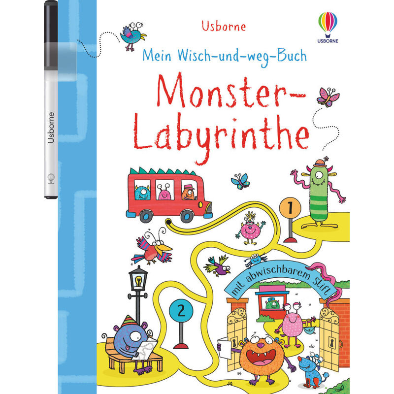 Mein Wisch-und-weg-Buch: Monster-Labyrinthe von Usborne Verlag