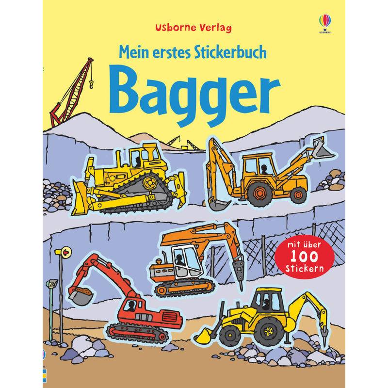 Mein erstes Stickerbuch / Mein erstes Stickerbuch: Bagger von Usborne Verlag