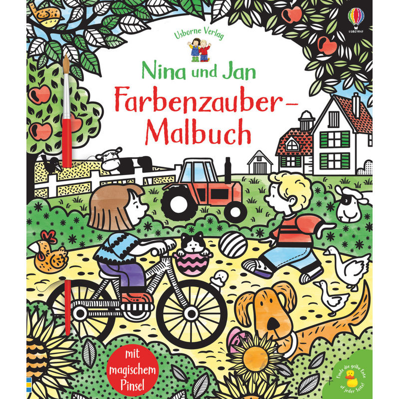 Nina und Jan - Farbenzauber-Malbuch von Usborne Verlag