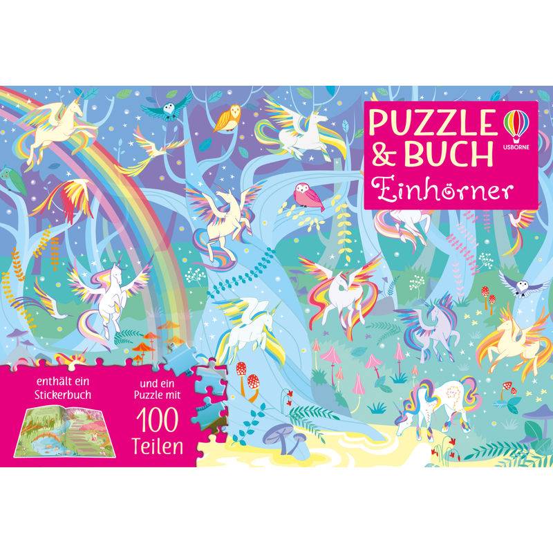 Puzzle-und-Buch-Reihe - Puzzle & Buch: Einhörner von Usborne Verlag