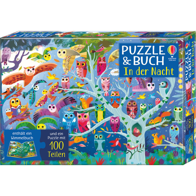 Puzzle & Buch: In der Nacht (Puzzle) von Usborne Verlag
