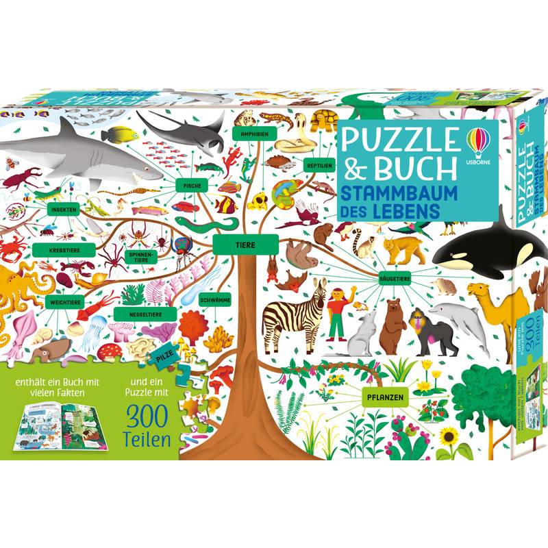 Puzzle & Buch: Stammbaum des Lebens von Usborne Verlag
