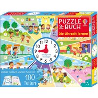 Puzzle & Buch: Die Uhrzeit lernen Puzzle & Buch: Die Uhrzeit lernen von Usborne Publishing