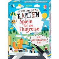 Tschüss-Langeweile-Karten: Spiele für die Flugreise Tschüss-Langeweile-Karten: Spiele für die Flugreise von Usborne Verlag