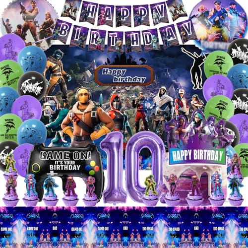 Fortnit Geburtstagsdeko 10jahre,Fortnit party Geburtstagsdeko Set Mit 3DFortnit luftballons, Fortnit tortendeko, Game Hintergrund, Videospiel Controller Folienballons für Kinder Geburtstagsdeko jungen Fortnit Geburtstagsdeko 10jahre,Fortnit party Geburtstagsdeko Set Mit 3DFortnit luftballons, Fortnit tortendeko, Game Hintergrund, Videospiel Controller Folienballons für Kinder Geburtstagsdeko jungen von Usizaxol