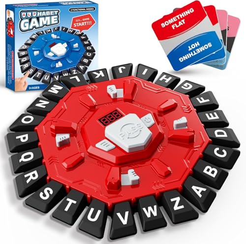 Buchstaben Spiel Rasende WöRter Deutsch, Wortspiel Think Abc WöRter Sturm Spiel Buchstabenspiel Mit 26 Wortspiel Words, Spiel Buchstaben DrüCken Mit Timer FüR Kinder Und Erwachsene (Rot Englisch) von Usper