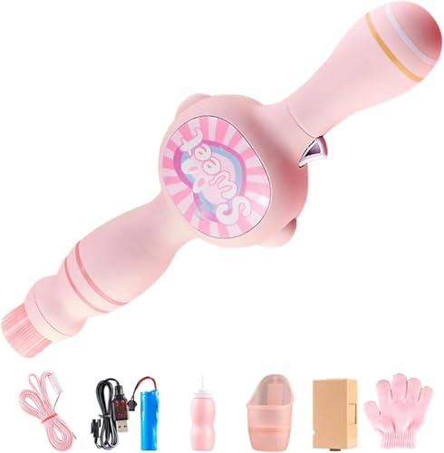 Rauch Seifenblasenmaschine,Smoke Bubble Machine Elastic Bubble Fog Wand Colorful Fog Bubble Maker for Party, Wedding, Birthday, Festival, Interactive Bubble Machine for Kids and Adults (A Rosa) von Usper