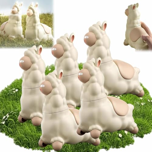 Spuckendes Lama Wasserspielzeug, Interaktiver Alpaka-Spritzer-Wasserspielzeug, Auslaufsicherer Parodie-Wassersprinkler, Lama-Spritzpistole Mit KopfschüTteln (5PCS) von Usper