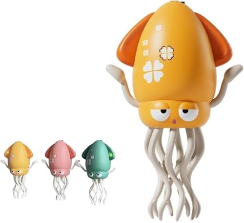 Usper Electric Dancing Octopus Toy, Magische Tanzende Krake Spielzeug Krake Kinder Elektrische PäDagogische Mit Led & Musik, Tanzendes Und Singendes Musikspielzeug FüR MäDchen Jungen (A Gelb) von Usper