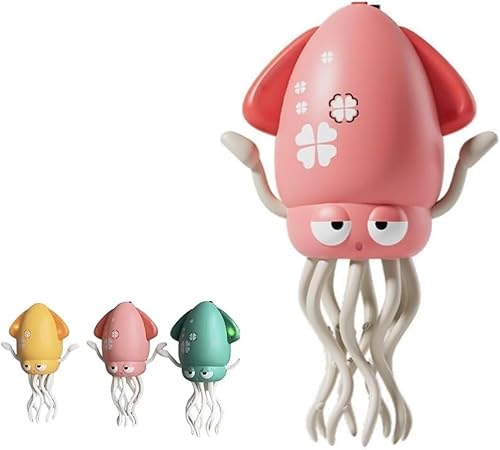 Usper Electric Dancing Octopus Toy, Magische Tanzende Krake Spielzeug Krake Kinder Elektrische PäDagogische Mit Led & Musik, Tanzendes Und Singendes Musikspielzeug FüR MäDchen Jungen (A Rosa) von Usper