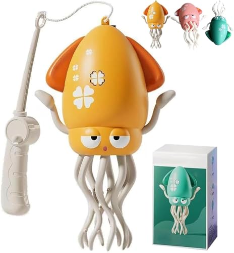 Usper Electric Dancing Octopus Toy, Magische Tanzende Krake Spielzeug Krake Kinder Elektrische PäDagogische Mit Led & Musik, Tanzendes Und Singendes Musikspielzeug FüR MäDchen Jungen (B Gelb) von Usper