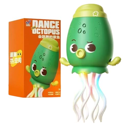 Usper Electric Dancing Octopus Toy, Magische Tanzende Krake Spielzeug Krake Kinder Elektrische PäDagogische Mit Led & Musik, Tanzendes Und Singendes Musikspielzeug FüR MäDchen Jungen (C Grün) von Usper