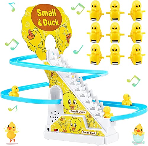 Usper EntenKletterspielzeug, LEDBlinklichter, Musik, Klettern, Treppen, Spielzeug, Roller, Untersetzer, Spielzeug mit 9 Entenspielzeug, elektrische Ente, Klettertreppen, Rutschen, Spielset für Usper EntenKletterspielzeug, LEDBlinklichter, Musik, Klettern, Treppen, Spielzeug, Roller, Untersetzer, Spielzeug mit 9 Entenspielzeug, elektrische Ente, Klettertreppen, Rutschen, Spielset für von Usper