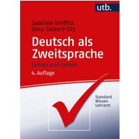 Deutsch als Zweitsprache von Utb GmbH