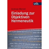 Einladung zur Objektiven Hermeneutik von Utb GmbH