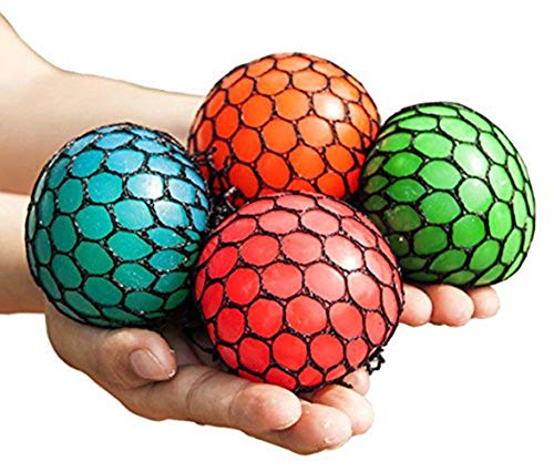Uteruik Anti-Stress-Mesh-Kugeln, Squishy-Ball, Squeeze Traubenball, Druck-Ball, Farben können variieren, 2 Stück Uteruik Anti-Stress-Mesh-Kugeln, Squishy-Ball, Squeeze Traubenball, Druck-Ball, Farben können variieren, 2 Stück von Uteruik