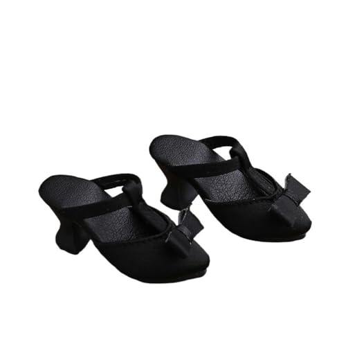 Uteruik BJD Puppe High Heel Sandalen 1/4 18 Zoll BJD Puppe SD Puppe Leder Hausschuhe Schuhe Puppenzubehör Schwarz Uteruik BJD Puppe High Heel Sandalen 1/4 18 Zoll BJD Puppe SD Puppe Leder Hausschuhe Schuhe Puppenzubehör Schwarz von Uteruik