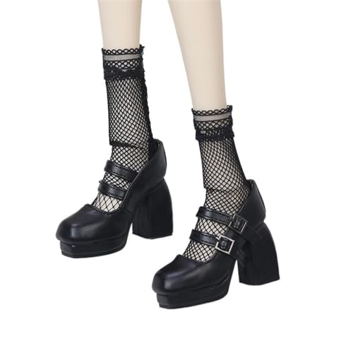 Uteruik BJD Puppe High Heel Schuhe 1/3 60cm BJD Puppe Schwarze Lederschuhe Puppenzubehör Uteruik BJD Puppe High Heel Schuhe 1/3 60cm BJD Puppe Schwarze Lederschuhe Puppenzubehör von Uteruik
