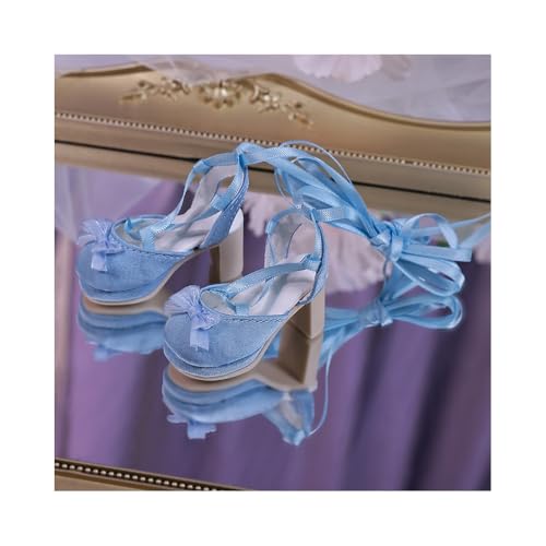 Uteruik BJD Puppe High Heel Schuhe 1/4 18 Zoll BJD Puppe Blaue Schnürschuhe Puppenzubehör Uteruik BJD Puppe High Heel Schuhe 1/4 18 Zoll BJD Puppe Blaue Schnürschuhe Puppenzubehör von Uteruik