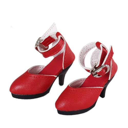 Uteruik BJD Puppe High Heel Schuhe 1/4 18 Zoll BJD Puppe SD Puppe Lederschuhe Puppenzubehör Rot Uteruik BJD Puppe High Heel Schuhe 1/4 18 Zoll BJD Puppe SD Puppe Lederschuhe Puppenzubehör Rot von Uteruik