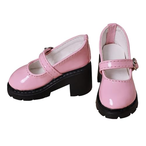 Uteruik BJD Puppe High Heel Schuhe 1/4 18 Zoll BJD Puppe SD Puppe Rosa Lederschuhe Puppenzubehör Uteruik BJD Puppe High Heel Schuhe 1/4 18 Zoll BJD Puppe SD Puppe Rosa Lederschuhe Puppenzubehör von Uteruik