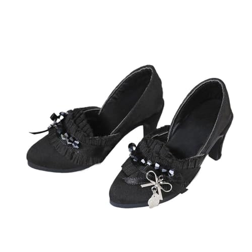Uteruik BJD Puppe High Heel Schuhe 1/4 18 Zoll BJD Puppe SD Puppenschuhe Puppenzubehör Schwarz Uteruik BJD Puppe High Heel Schuhe 1/4 18 Zoll BJD Puppe SD Puppenschuhe Puppenzubehör Schwarz von Uteruik