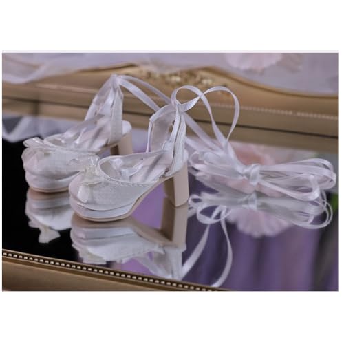 Uteruik BJD Puppe High Heel Schuhe 1/4 18 Zoll BJD Puppe Weiße Schnürschuhe Puppenzubehör Uteruik BJD Puppe High Heel Schuhe 1/4 18 Zoll BJD Puppe Weiße Schnürschuhe Puppenzubehör von Uteruik