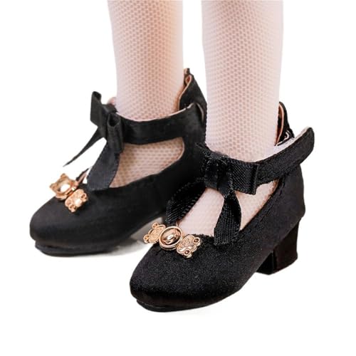 Uteruik BJD Puppe High Heel Schuhe 1/6 11,8 Zoll BJD Puppe Schwarze Schuhe Puppe Zubehör Uteruik BJD Puppe High Heel Schuhe 1/6 11,8 Zoll BJD Puppe Schwarze Schuhe Puppe Zubehör von Uteruik