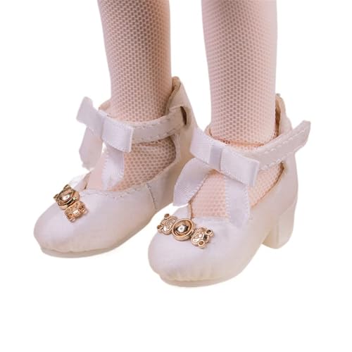 Uteruik BJD Puppe High Heel Schuhe 1/6 11,8 Zoll BJD Puppe Weiße Schuhe Puppe Zubehör Uteruik BJD Puppe High Heel Schuhe 1/6 11,8 Zoll BJD Puppe Weiße Schuhe Puppe Zubehör von Uteruik