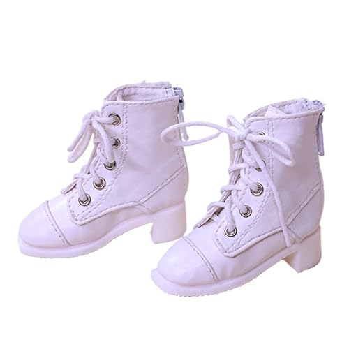 Uteruik BJD Puppe High Heel Stiefel Schuhe 1/4 18 Zoll BJD Puppe Schnürschuhe Lederschuhe Puppenzubehör Weiß Uteruik BJD Puppe High Heel Stiefel Schuhe 1/4 18 Zoll BJD Puppe Schnürschuhe Lederschuhe Puppenzubehör Weiß von Uteruik