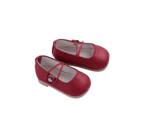 Uteruik BJD Puppe Lederschuhe 1/6 11,8 Zoll BJD Puppe Rote Schuhe Puppenzubehör Uteruik BJD Puppe Lederschuhe 1/6 11,8 Zoll BJD Puppe Rote Schuhe Puppenzubehör von Uteruik