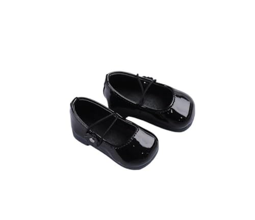 Uteruik BJD Puppe Lederschuhe 1/6 11,8 Zoll BJD Puppe Schwarze Schuhe Puppenzubehör Uteruik BJD Puppe Lederschuhe 1/6 11,8 Zoll BJD Puppe Schwarze Schuhe Puppenzubehör von Uteruik