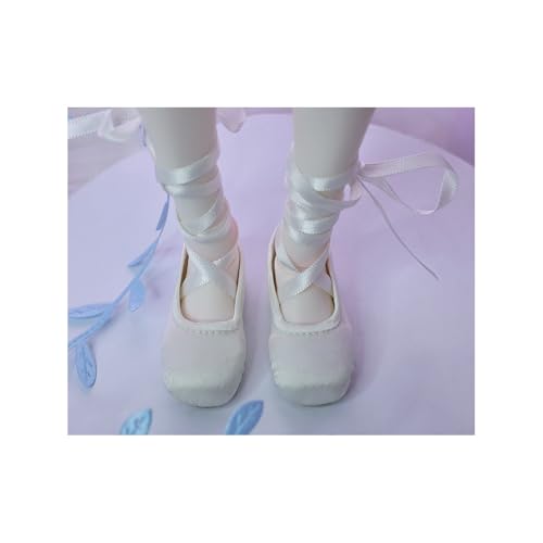 Uteruik BJD-Puppen-Ballettschuhe, 1/4, 18 Zoll, BJD-Puppe, Flache Schuhe, Puppenzubehör (#A) von Uteruik