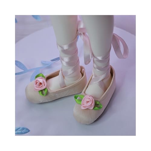 Uteruik BJD-Puppen-Ballettschuhe, 1/4, 18 Zoll, BJD-Puppe, Flache Schuhe, Puppenzubehör (#B) von Uteruik