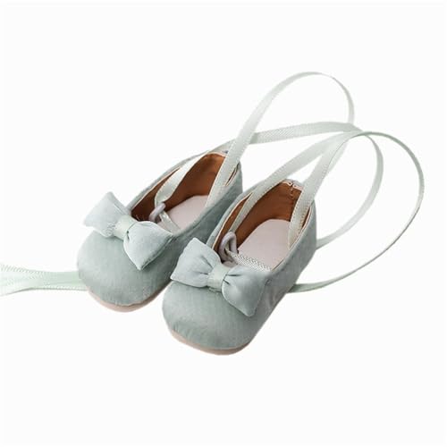 Uteruik BJD Puppen-Schnürschuhe, 1/6, 11,8 Zoll, BJD-Puppe, Flache Schleifenschuhe, Puppenzubehör, Hellgrün Uteruik BJD Puppen-Schnürschuhe, 1/6, 11,8 Zoll, BJD-Puppe, Flache Schleifenschuhe, Puppenzubehör, Hellgrün von Uteruik