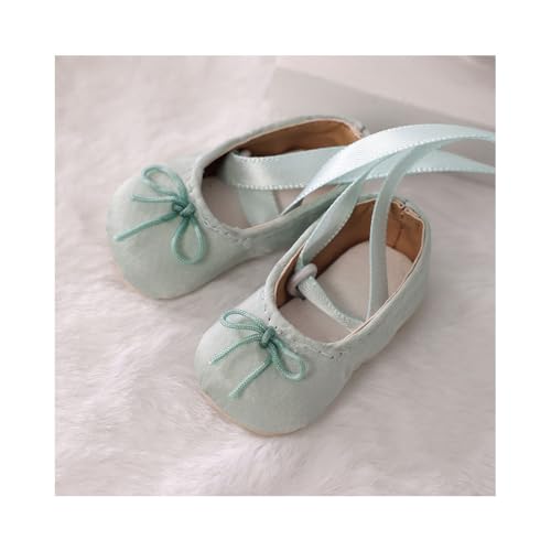 Uteruik BJD Puppen-Schnürschuhe, 1/6, 11,8 Zoll, BJD-Puppe, Flache Tanzschuhe, Puppenzubehör, Hellgrün Uteruik BJD Puppen-Schnürschuhe, 1/6, 11,8 Zoll, BJD-Puppe, Flache Tanzschuhe, Puppenzubehör, Hellgrün von Uteruik