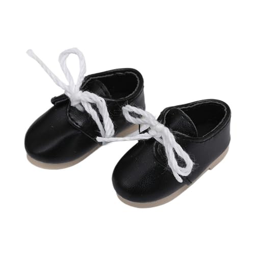 Uteruik BJD Puppen-Schnürschuhe 1/6 11,8 Zoll BJD Puppe, 20 cm Baumwollpuppe Lederschuhe Puppenzubehör Schwarz Uteruik BJD Puppen-Schnürschuhe 1/6 11,8 Zoll BJD Puppe, 20 cm Baumwollpuppe Lederschuhe Puppenzubehör Schwarz von Uteruik