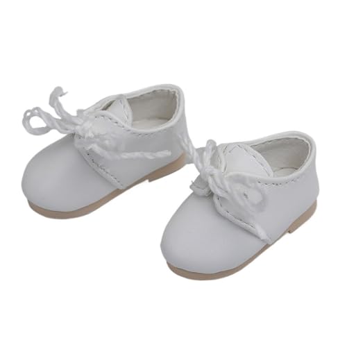 Uteruik BJD Puppen-Schnürschuhe 1/6 11,8 Zoll BJD Puppe, 20 cm Baumwollpuppe Lederschuhe Puppenzubehör Weiß Uteruik BJD Puppen-Schnürschuhe 1/6 11,8 Zoll BJD Puppe, 20 cm Baumwollpuppe Lederschuhe Puppenzubehör Weiß von Uteruik