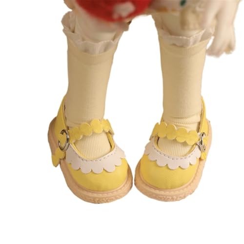 Uteruik BJD Puppenlederschuhe 1/6 11,8 Zoll BJD Puppe Baumwollpuppenschuhe Puppenzubehör Gelb Uteruik BJD Puppenlederschuhe 1/6 11,8 Zoll BJD Puppe Baumwollpuppenschuhe Puppenzubehör Gelb von Uteruik