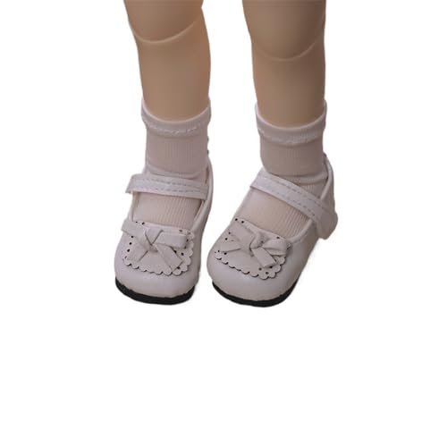 Uteruik BJD Puppenlederschuhe 1/6 11,8 Zoll BJD Puppe Retro Schuhe Puppenzubehör Weiß Uteruik BJD Puppenlederschuhe 1/6 11,8 Zoll BJD Puppe Retro Schuhe Puppenzubehör Weiß von Uteruik