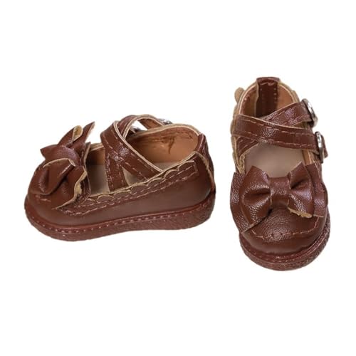 Uteruik BJD Puppenlederschuhe 1/6 11,8 Zoll BJD Puppenschleife Flache Schuhe Puppenzubehör Braun Uteruik BJD Puppenlederschuhe 1/6 11,8 Zoll BJD Puppenschleife Flache Schuhe Puppenzubehör Braun von Uteruik
