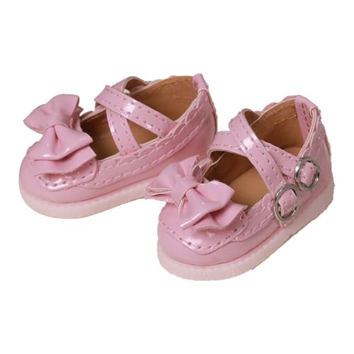 Uteruik BJD Puppenlederschuhe 1/6 11,8 Zoll BJD Puppenschleife Flache Schuhe Puppenzubehör Rosa Uteruik BJD Puppenlederschuhe 1/6 11,8 Zoll BJD Puppenschleife Flache Schuhe Puppenzubehör Rosa von Uteruik