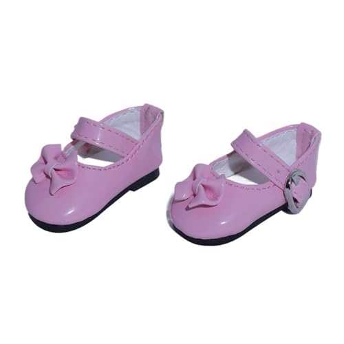 Uteruik BJD Puppenlederschuhe 1/6 11,8 Zoll BJD Puppenschleife Low Heels Schuhe Puppenzubehör Rosa Uteruik BJD Puppenlederschuhe 1/6 11,8 Zoll BJD Puppenschleife Low Heels Schuhe Puppenzubehör Rosa von Uteruik