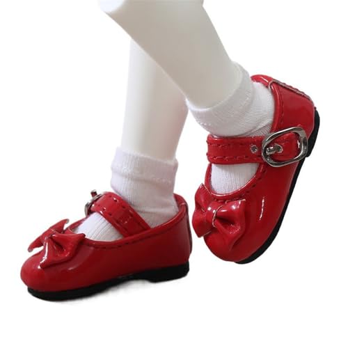 Uteruik BJD Puppenlederschuhe 1/6 11,8 Zoll BJD Puppenschleife Low Heels Schuhe Puppenzubehör Rot Uteruik BJD Puppenlederschuhe 1/6 11,8 Zoll BJD Puppenschleife Low Heels Schuhe Puppenzubehör Rot von Uteruik