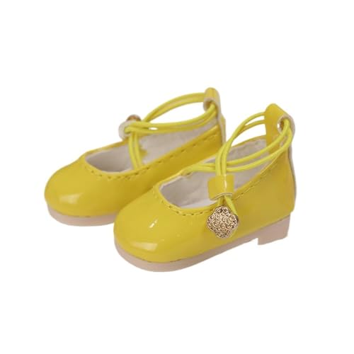 Uteruik BJD Puppenlederschuhe 1/6 11,8 Zoll BJD Puppenschnallenschuhe Puppenzubehör Gelb Uteruik BJD Puppenlederschuhe 1/6 11,8 Zoll BJD Puppenschnallenschuhe Puppenzubehör Gelb von Uteruik