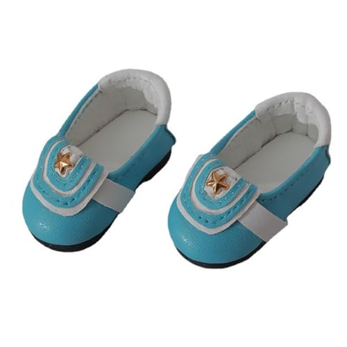 Uteruik BJD Puppenlederschuhe 1/6 11,8 Zoll BJD SD Puppe Schuhe mit niedrigem Absatz Pentagramm-Design Puppenzubehör Blau Uteruik BJD Puppenlederschuhe 1/6 11,8 Zoll BJD SD Puppe Schuhe mit niedrigem Absatz Pentagramm-Design Puppenzubehör Blau von Uteruik