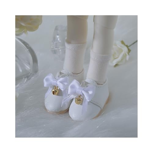 Uteruik BJD Puppenlederschuhe 1/6 11,8 Zoll BJD SD Puppenschleife Glockenschuhe Puppenzubehör Weiß Uteruik BJD Puppenlederschuhe 1/6 11,8 Zoll BJD SD Puppenschleife Glockenschuhe Puppenzubehör Weiß von Uteruik